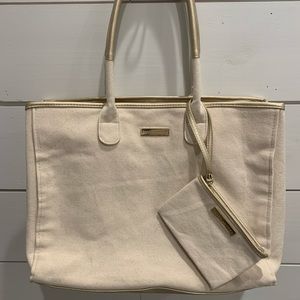 Ralph Lauren Canvas Bag and wristlet